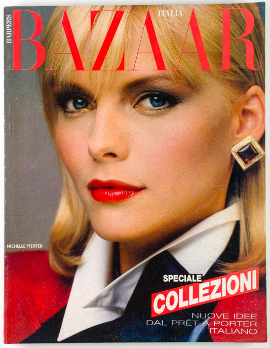 MICHELLE PFEIFFER Grease 2 ANTONIO LOPEZ Janice Dickinson HARPERS 08 1983 WARHOL