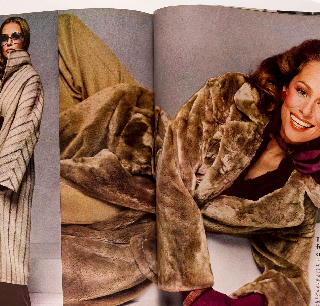 Lauren Hutton CHER Lagerfeld HANAE MORI Halston RENE RUSSO Warhol VOGUE Sep 1974