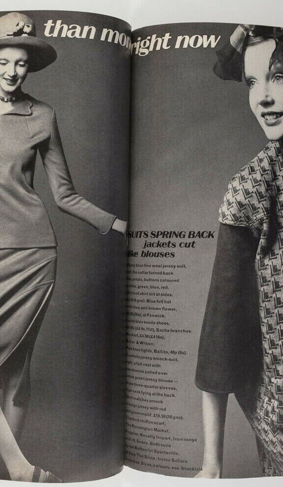 ELIZABETH TAYLOR Audrey Hepburn SOPHIA LOREN Barbara Parkins VOGUE March 1, 1971