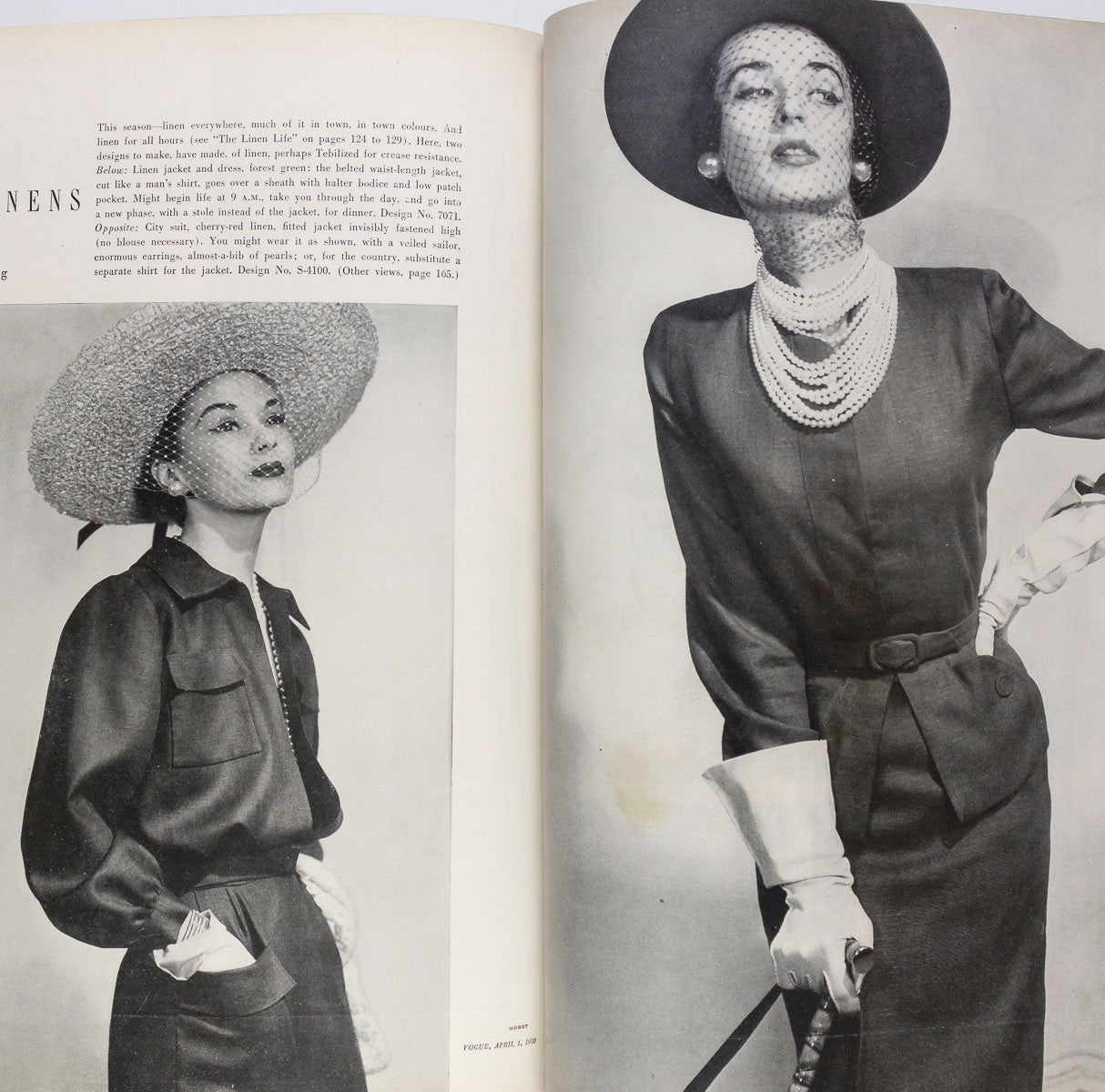 Irving Penn JEAN PATCHETT Black & White Idea VOGUE 1 April 1950 Bouche PARKINSON