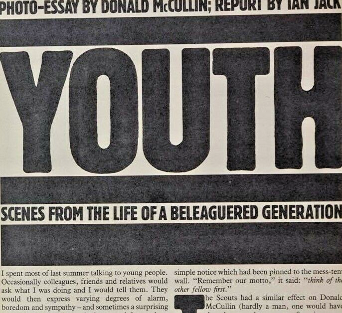 Don McCullin BRITISH YOUTH punk SKINHEAD mods ROCKERS Sunday Times magazine UK