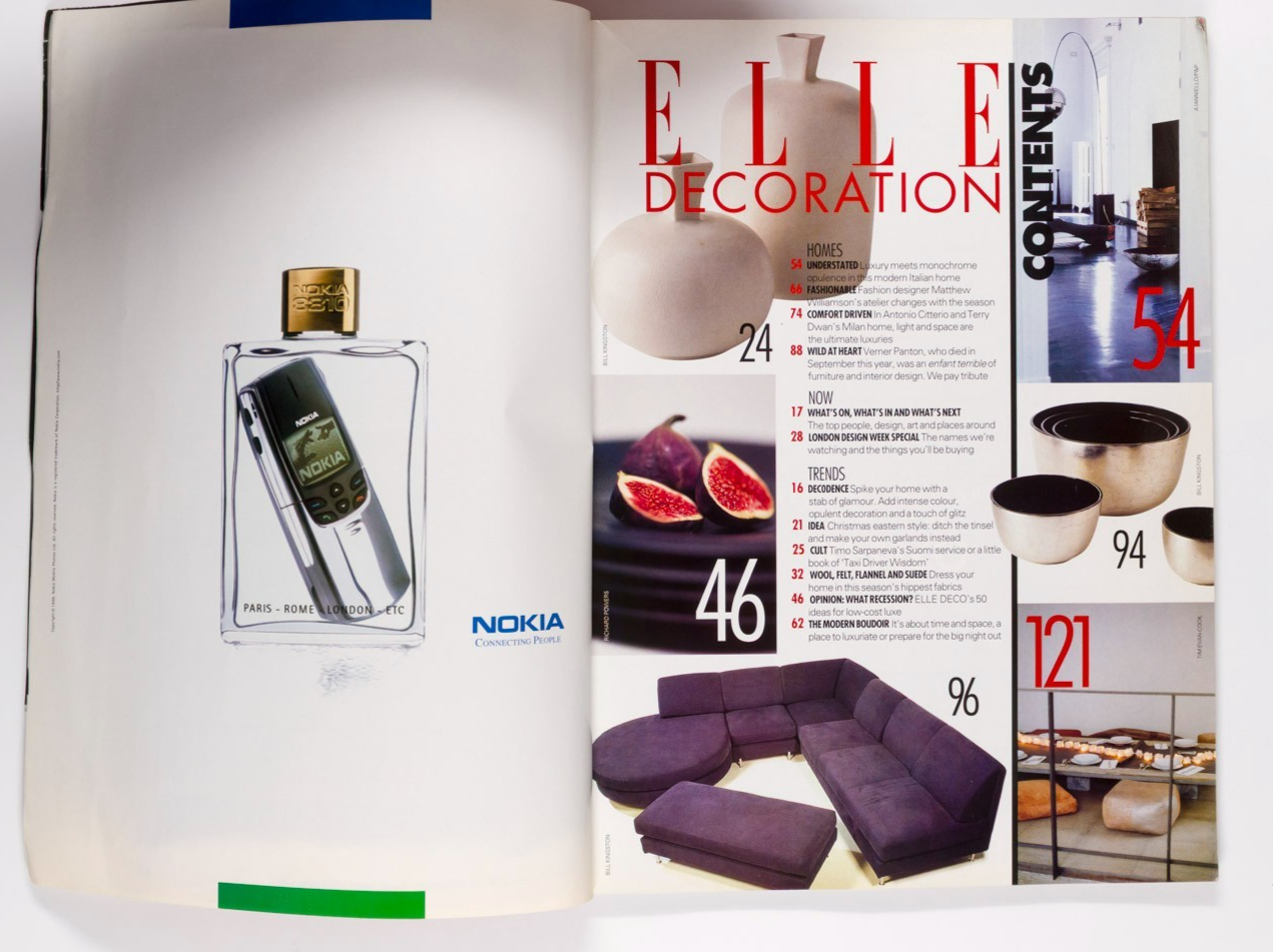 MATTHEW WILLIAMSON Bedroom XMAS Elle Decoration magazine December 1998 Hot pink
