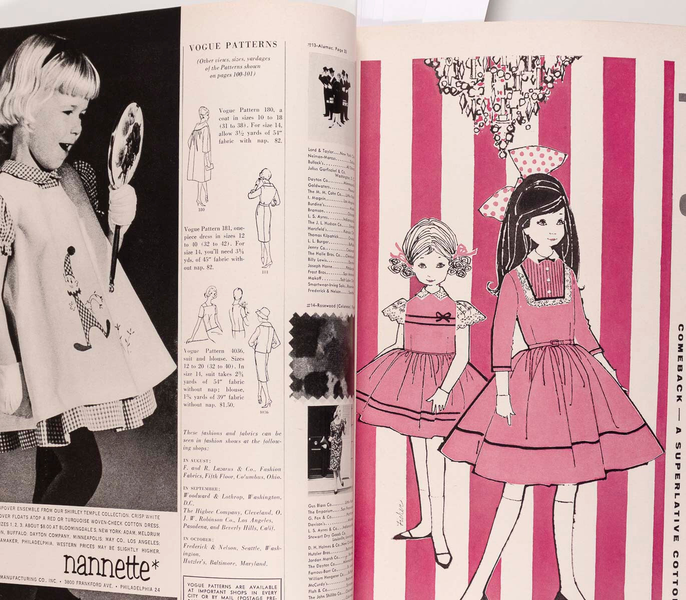 Isabella Albonico STEICHEN Jane Fonda HENRY CLARKE Colette US Vogue August 1959
