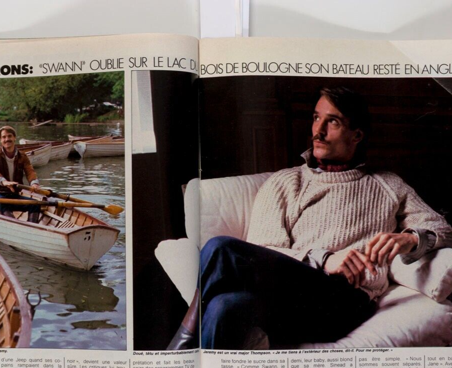 ANETTE STAI Jeremy Irons JOHNNY HALLYDAY Jamie Lee Curtis YANNICK Gruau ELLE vtg