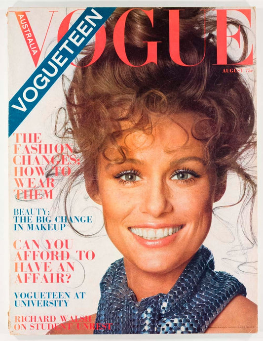 Lauren Hutton TEEN VOGUE AUSTRALIA July 1970 Richard Walsh BEAUTY University VTG