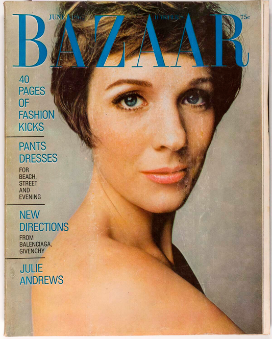 JULIE ANDREWS Samuel Beckett HARPERS BAZAAR 1967 Balenciaga Givenchy GUY BOURDIN