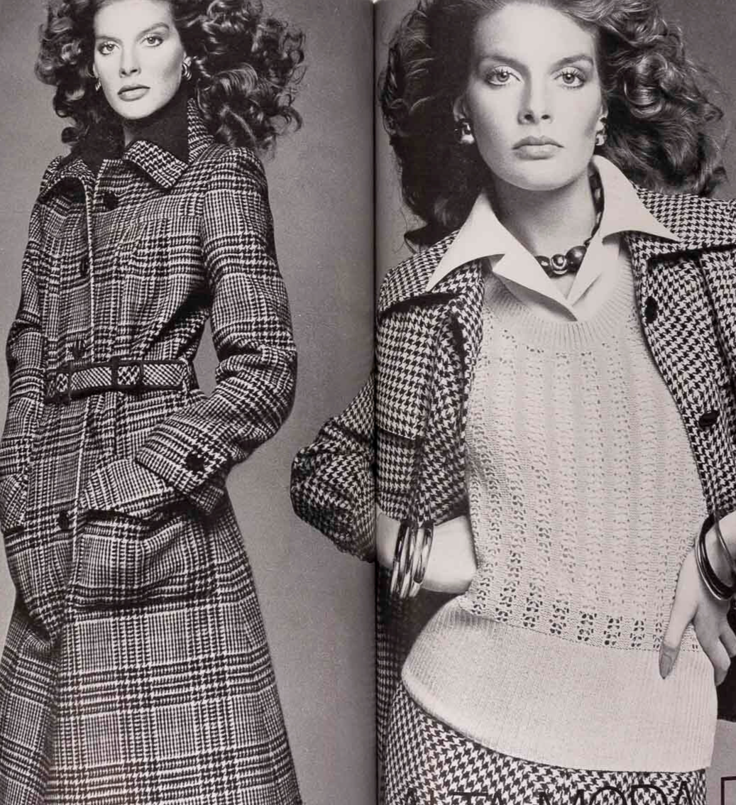 RENE RUSSO Knitwear PRET-A-PORTER Autumn Winter VOGUE ITALIA September 1974 vtg