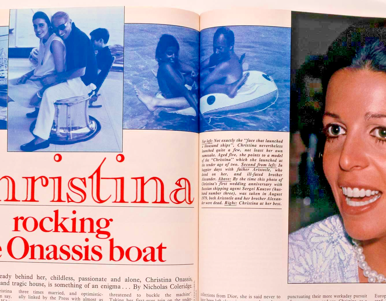 KIM ALEXIS Sloane Ranger CHRISTINA ONASSIS Cosmopolitan 1982 November UK Cowgirl