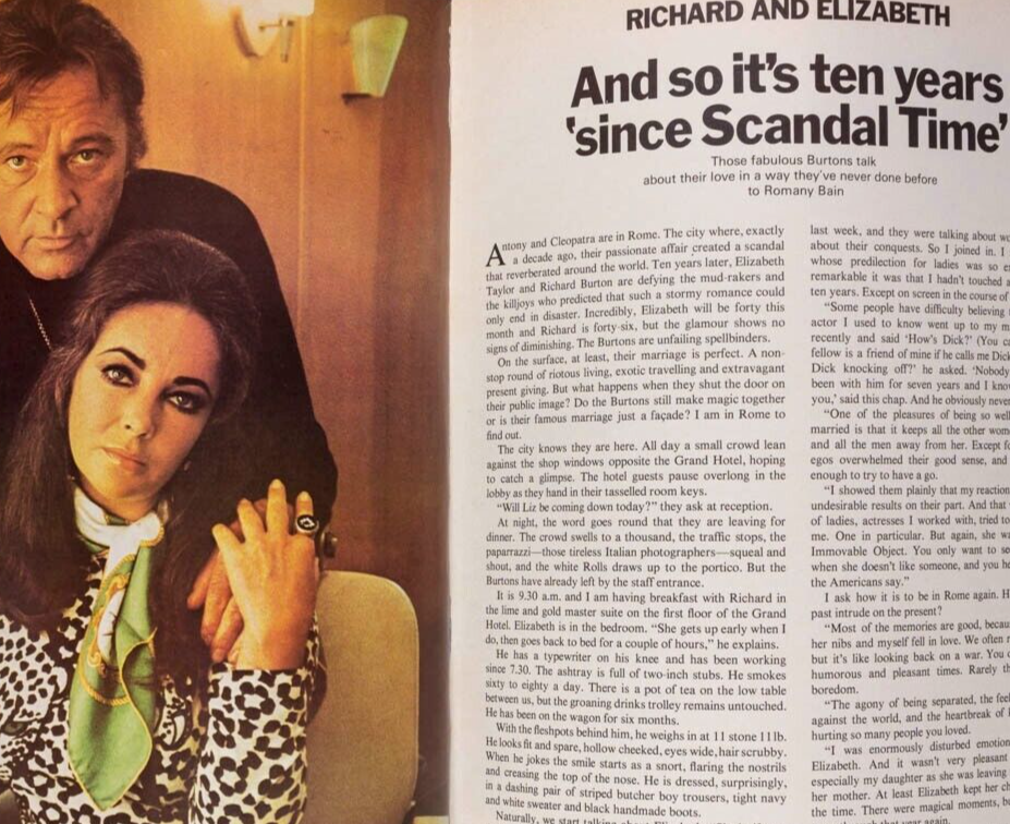 Julie Crosthwaite ELIZABETH TAYLOR Richard Burton JILLY COOPER Cosmopolitan # 1