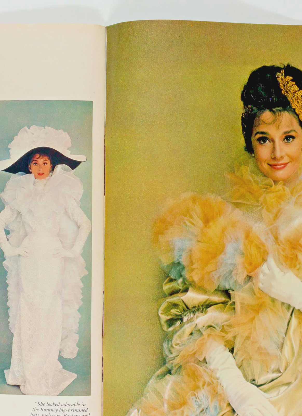 AUDREY HEPBURN Cecil Beaton MY FAIR LADY costume preview 60s weekend magazine UK