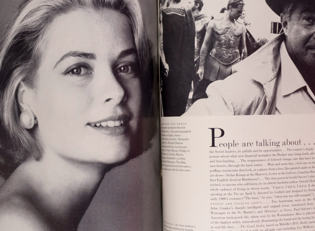 SIMONE D'AILLENCOURT Norman Parkinson GRACE KELLY vtg GRUAU Richard Burton VOGUE