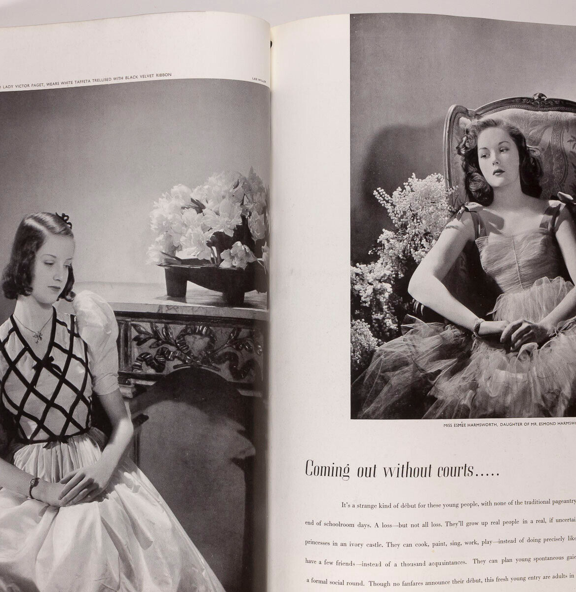 LEE MILLER Horst CHRISTIAN BERARD Eric BALENCIAGA Diana Cooper  VOGUE April 1940