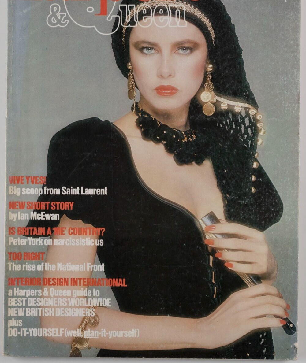 Dayle Haddon YSL Jerry Hall MARIE HELVIN Sayoko Yamaguchi DIY Harpers & Queen UK