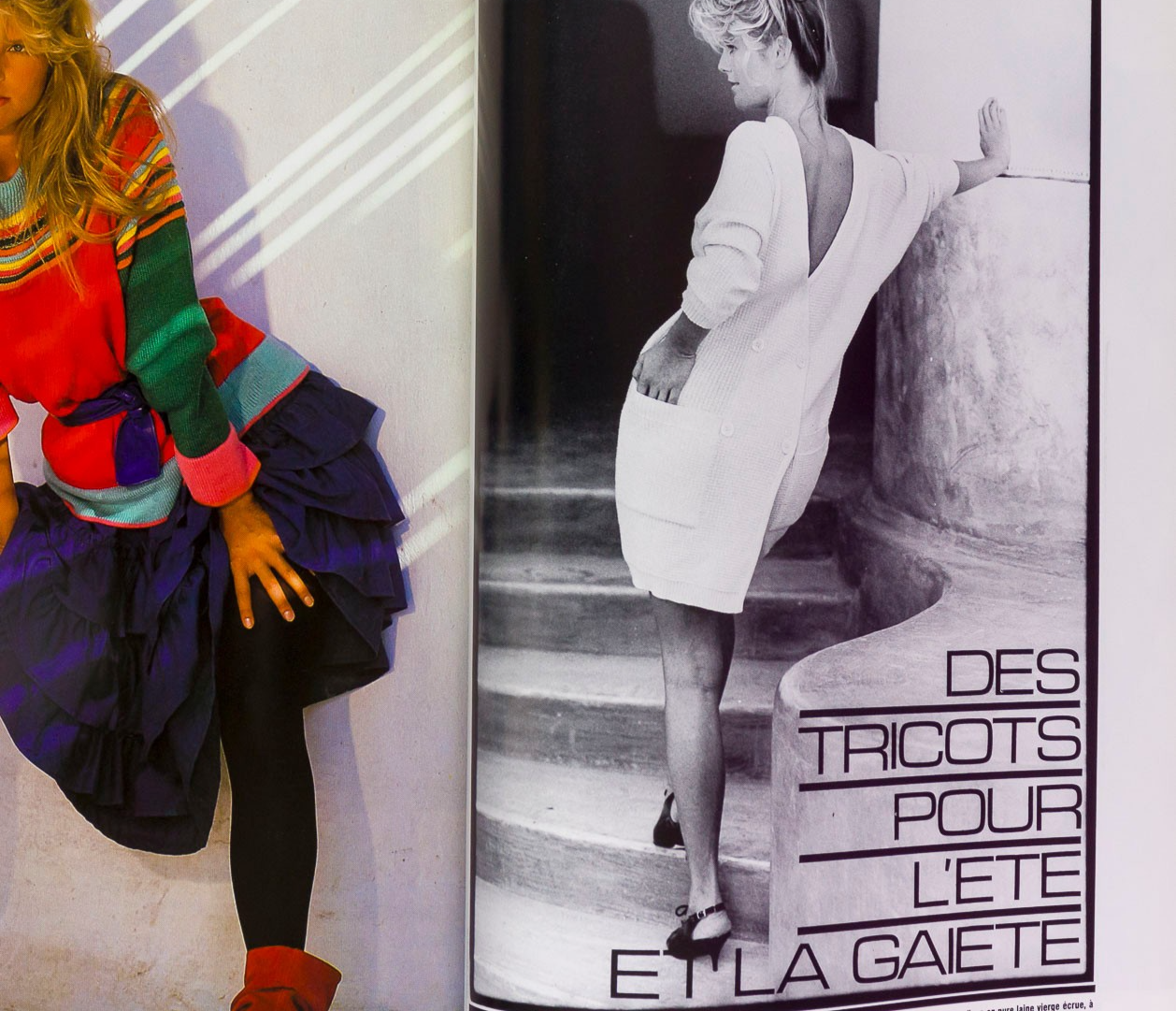 Jacki Adams GUY BOURDIN Roman Polanski BRUCE WEBER Paris Vogue February 1982 VTG
