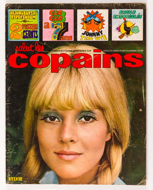 SYLVIE VARTAN Rolling Stones JOHNNY HALLYDAY Salut le Copains 1969 September CLO