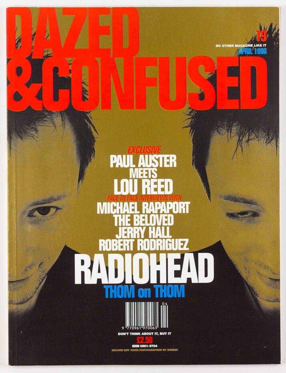 Radiohead LOU REED Paul Auster STEVE ALBINI Julian Opie THE ORB Dazed & Confused