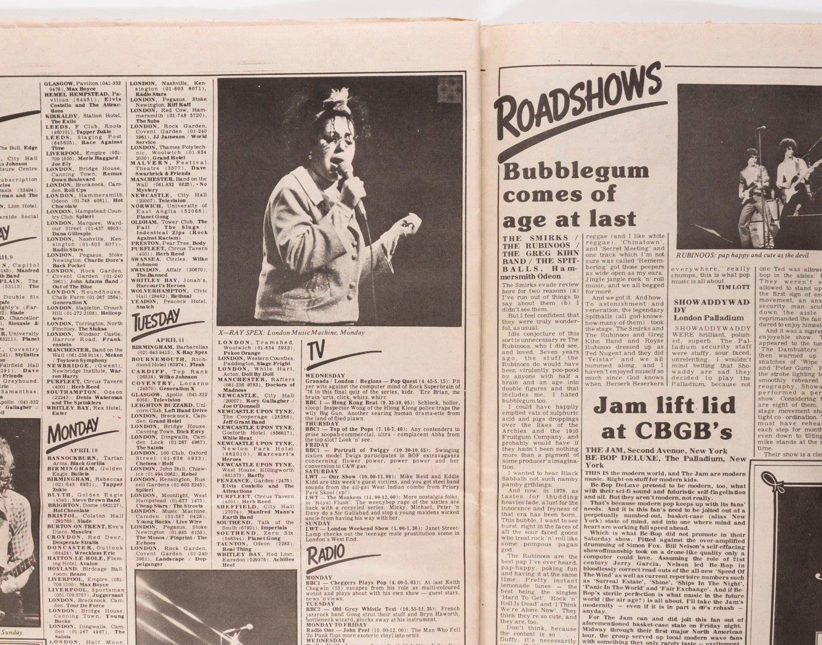 Sid Vicious NANCY SPUNGEN Sex Pistols RECORD MIRROR 8 April 1978 Phil Collins UK