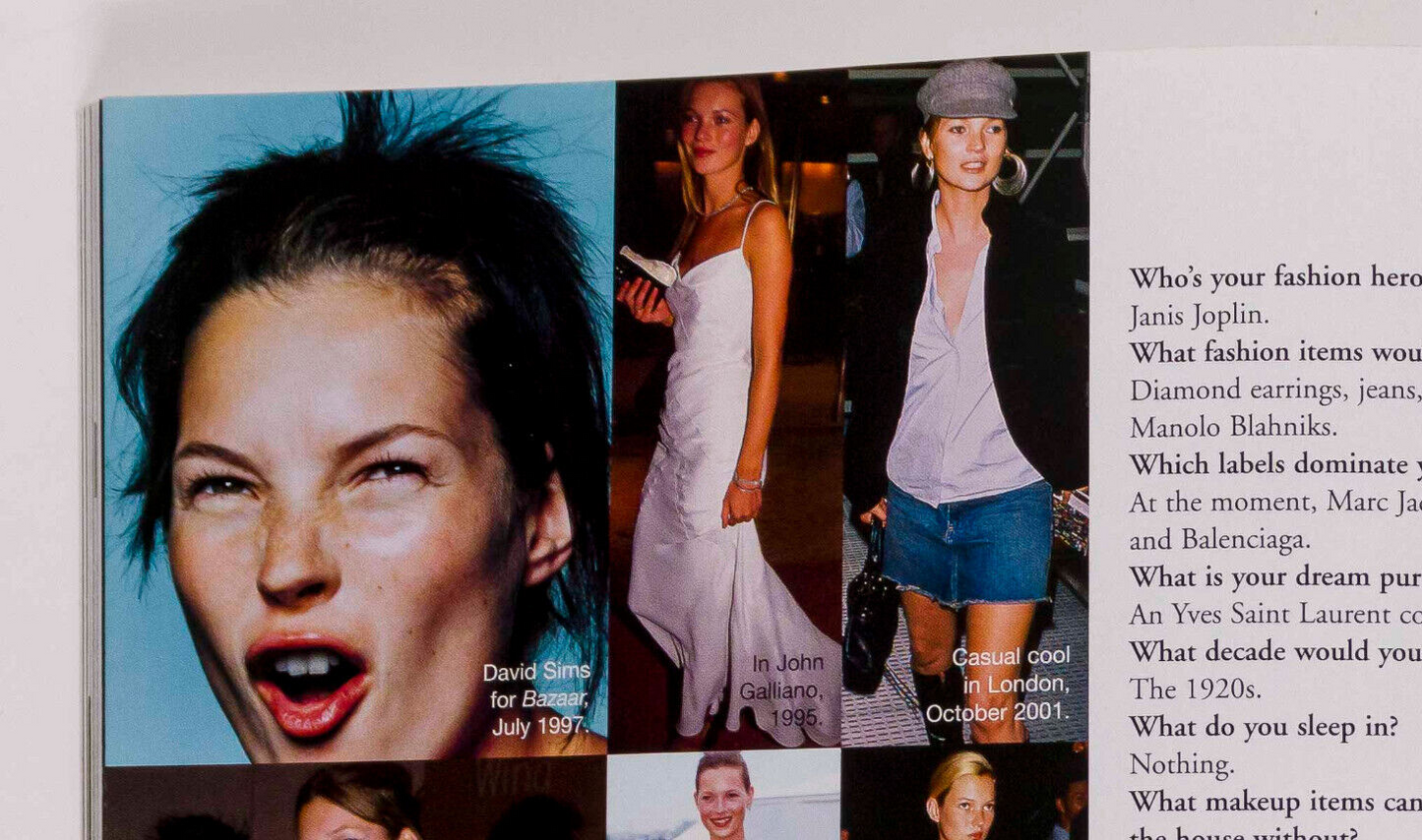 KATE MOSS Karen Elson KAROLINA KURKOVA Harpers Apr 2002 Lagerfeld JESSICA MILLER