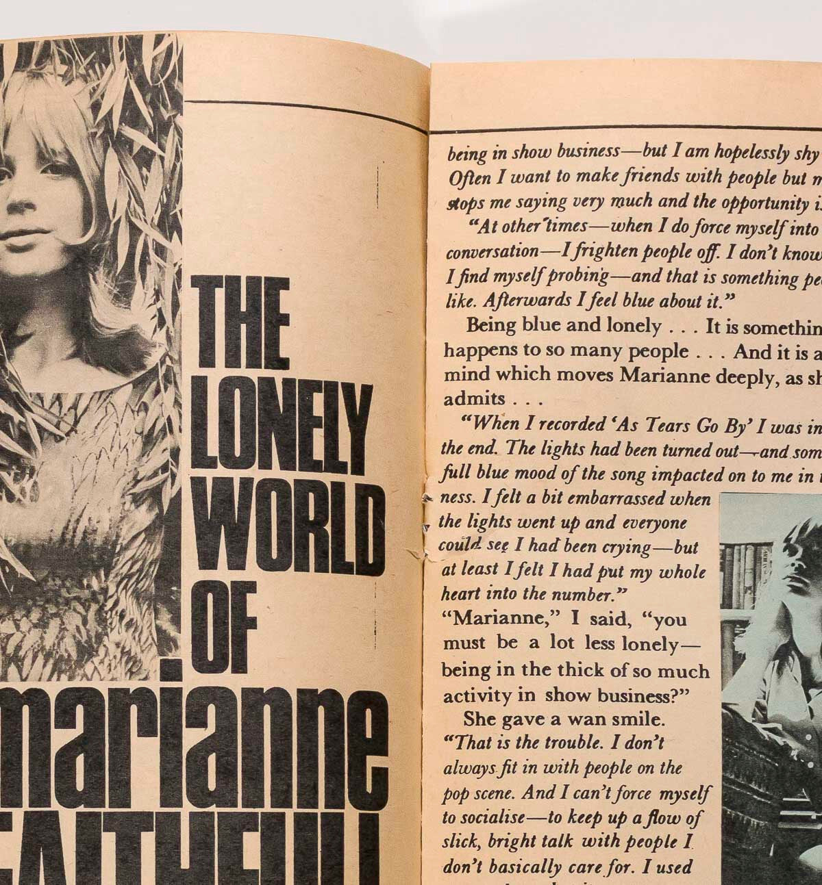 DAVE CLARK Marianne Faithfull GEORGE HARRISON Jackie magazine 1964 December # 50