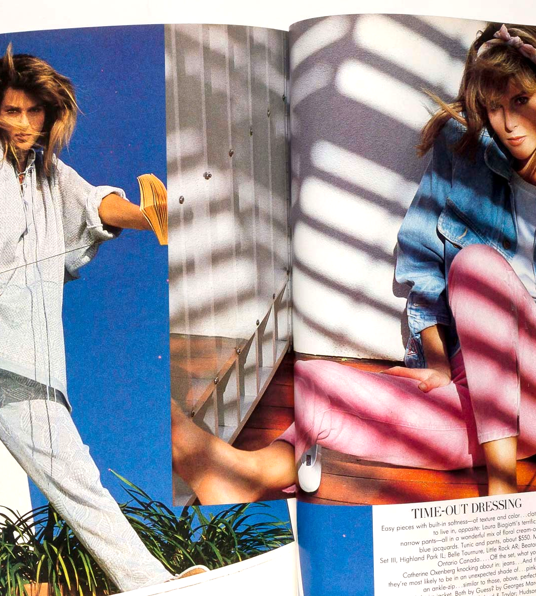 Alexa CHRISTY TURLINGTON Catherine Oxenberg US OGUE March 1986 Tatjana Patitz