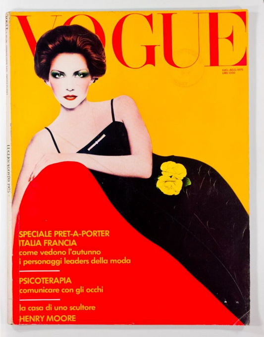 Laura Alvarez GIANNI VERSACE Antonio Lopez LAGERFELD Valentino YSL Armani  VOGUE