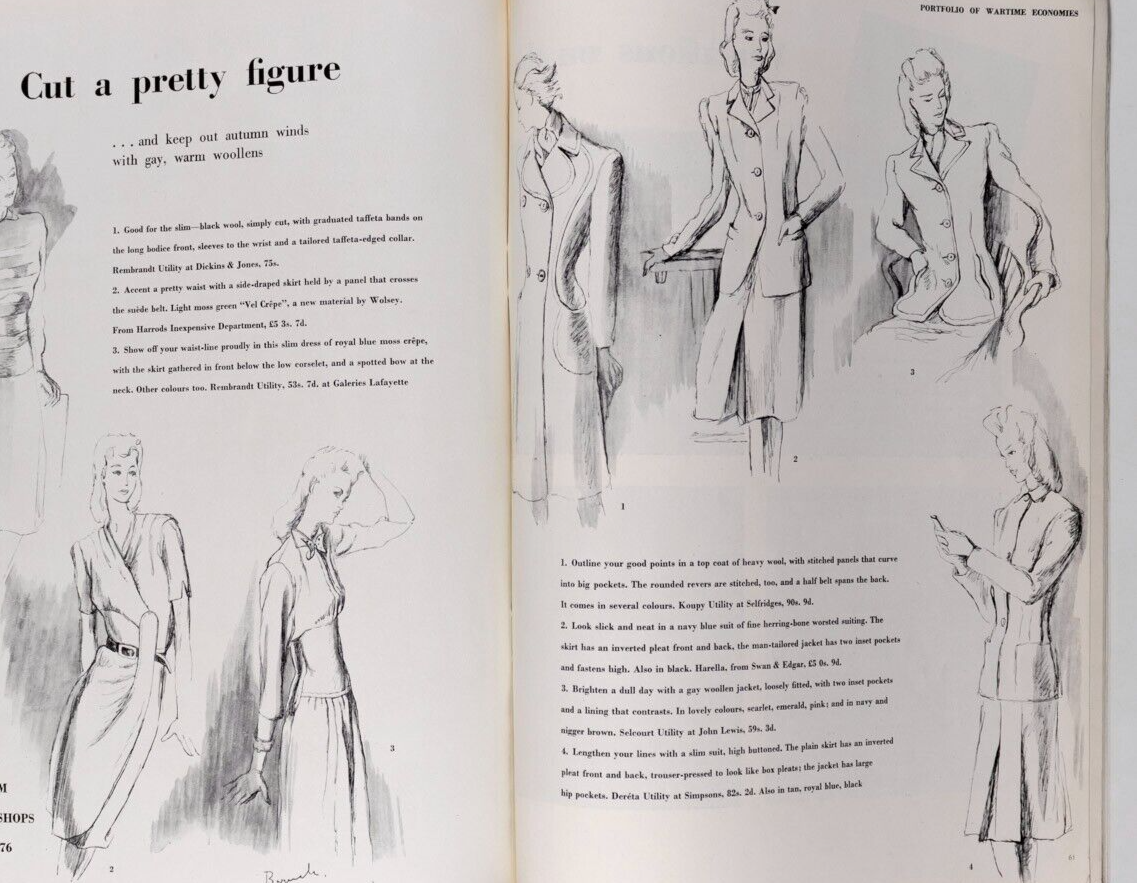 LEE MILLER Cecil Beaton NORMAN PARKSINSON Vogue Sept 1944 Margot Fonteyn RJD vtg
