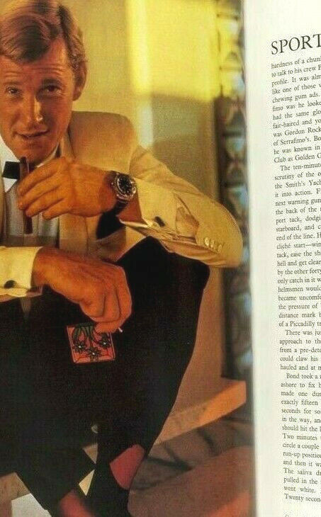 Rolex Submariner Watch RAQUEL WELCH Norman Parkinson DUFFY Men In Vogue magazine