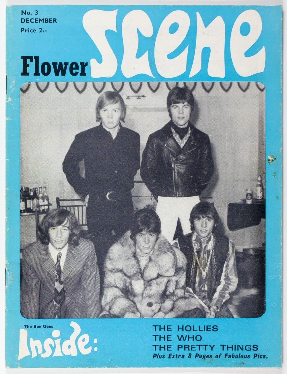 Bee Gees THE WHO Hollies MAMAS & PAPAS Pretty Things FLOWER SCENE magazine No. 3