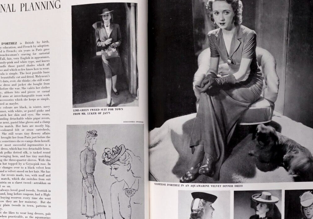 LEE MILLER Cecil Beaton NORMAN PARKSINSON Vogue Sept 1944 Margot Fonteyn RJD vtg