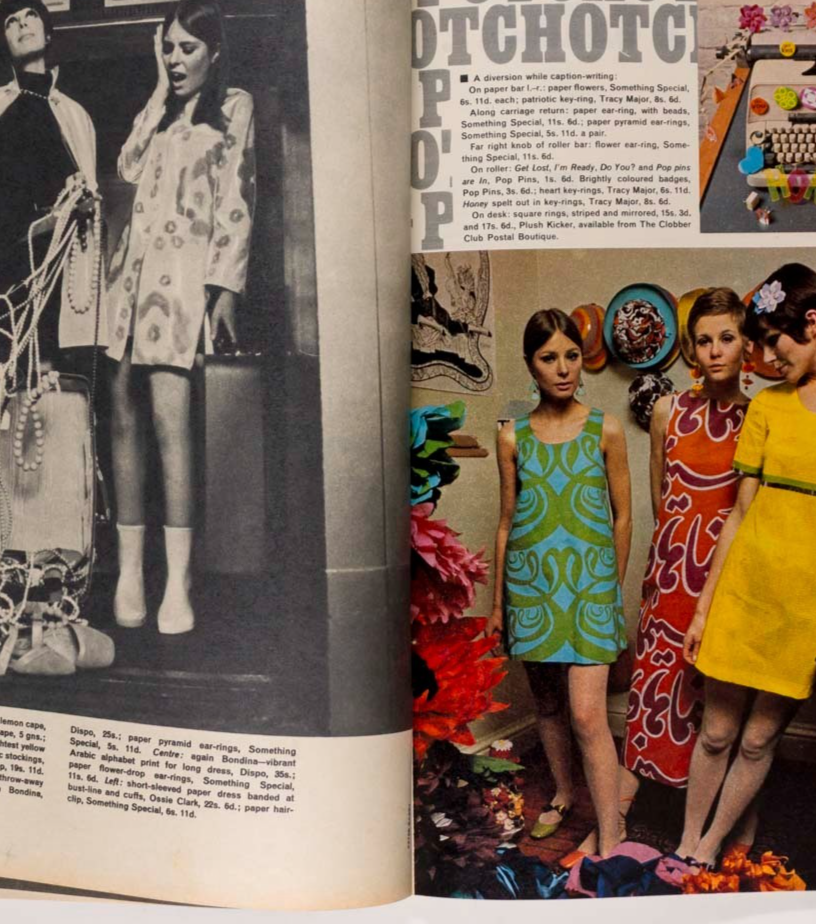 TWIGGY Mick Jagger LYNN REDGRAVE Honey magazine UK May 1967 Helmut Newton MINERS