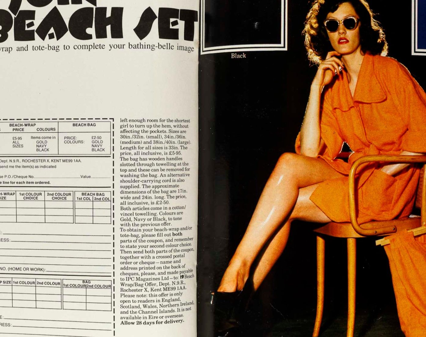 MICK RONSON Scott Antony COLIN BLUNSTONE Biba 19 MAGAZINE June 1974 Swimwear 70s