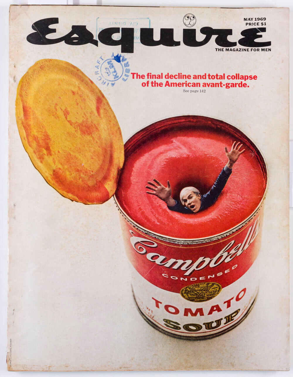 Andy Warhol Campbell's soup GEORGE LOIS Diane Arbus SAM SHEPARD Esquire magazine