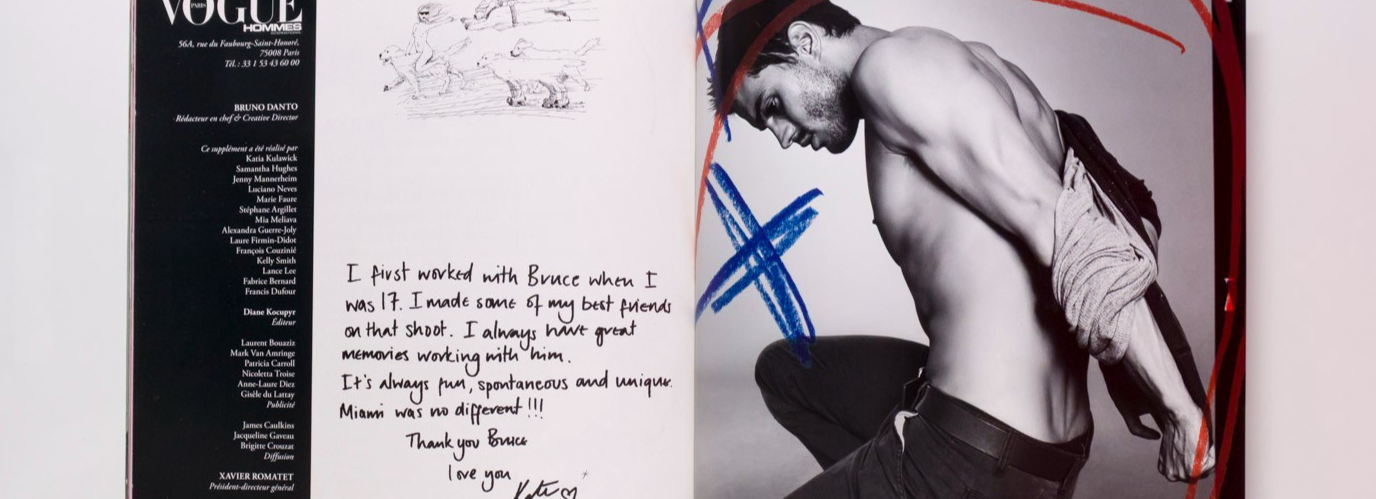 Kate Moss BRUCE WEBER Rupert Everett VOGUE HOMMES MAGAZINE 2006 Charlie Sexton