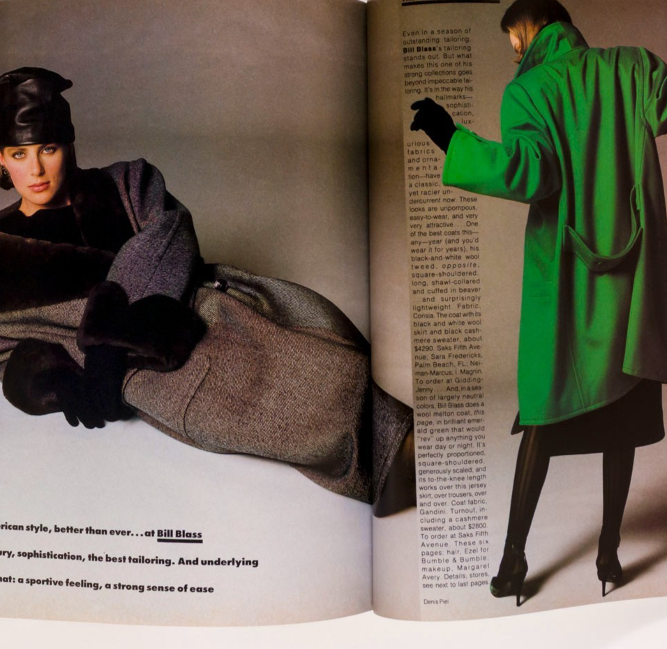 Alexis BROOKE SHEILDS Antonio Lopez BRUCE WEBER  Vogue September 1984  Tina Chow