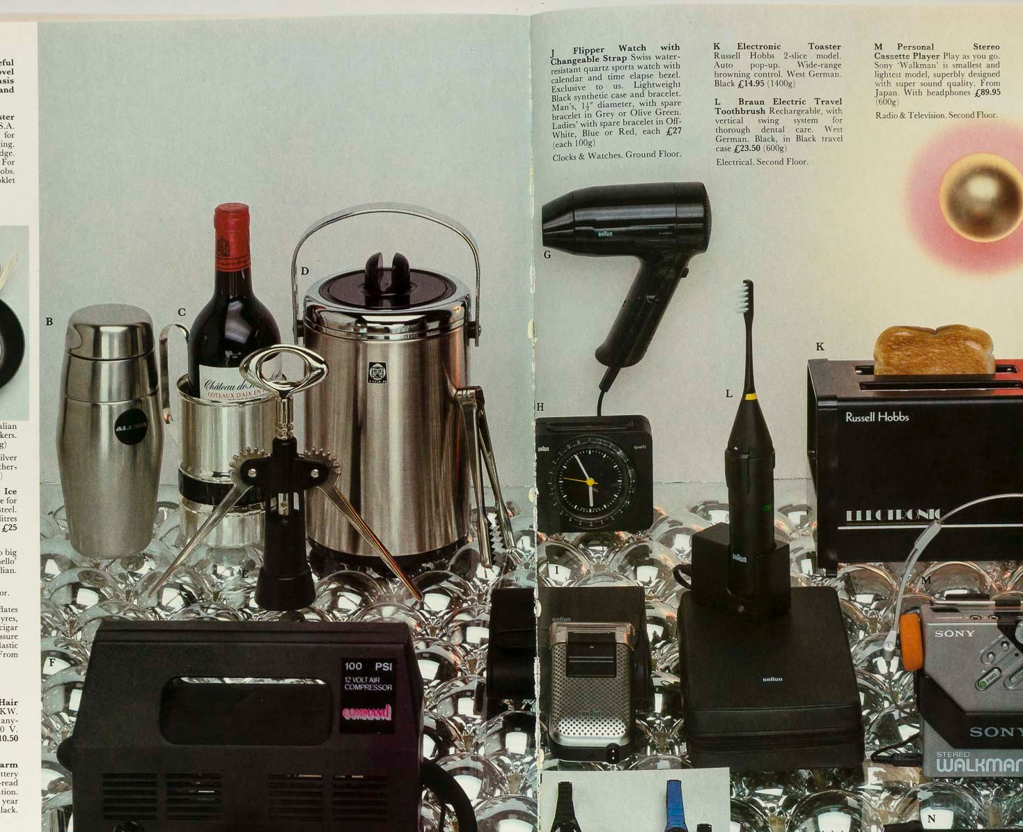 HARRODS Christmas catalog magazine 1981 Burberry PATRICK LICHFIELD Sheila Black