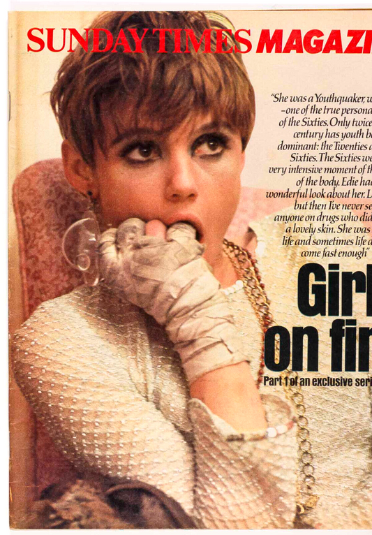 EDIE SEDGWICK Peter Cushing LAURENCE OLIVIER Vivien Leigh  SUNDAY TIMES magazine