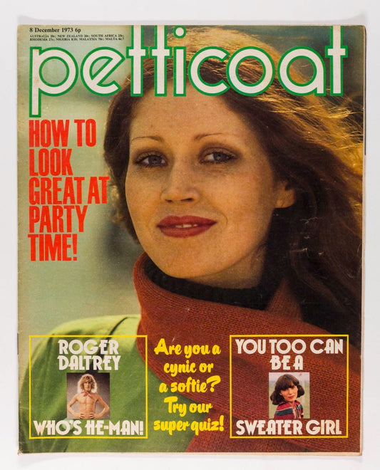 Roger Daltrey PAUL NICHOLAS Sweaters PETTICOAT magazine 8 December 1973 Stars UK