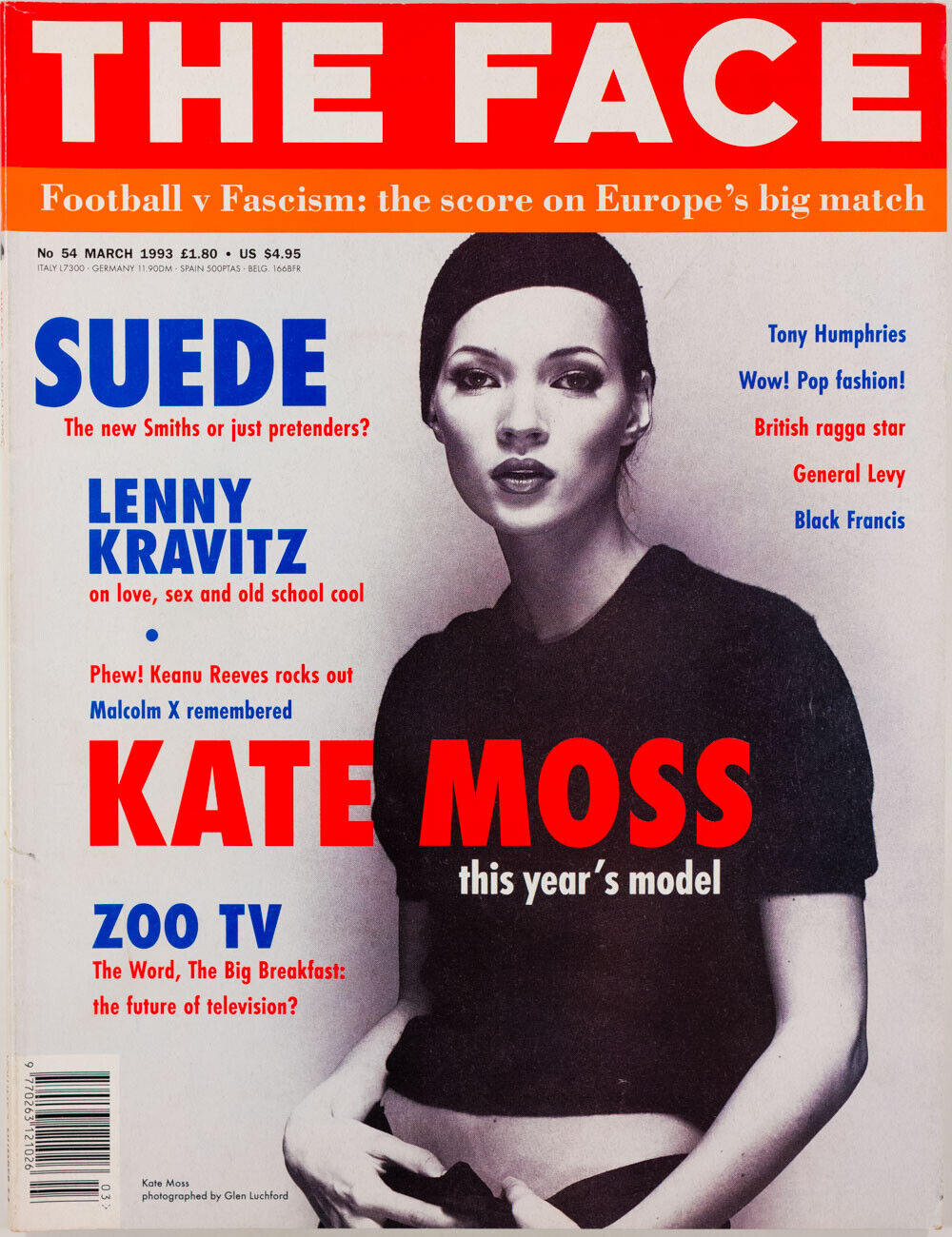 KATE MOSS Glen Luchford JUERGEN TELLER Lenny Kravitz SUEDE The Face magazine VTG