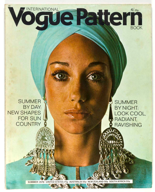 Marisa Berenson ANTONIO LOPEZ Couture SEAMING Kaftan VOGUE magazine Pattern book