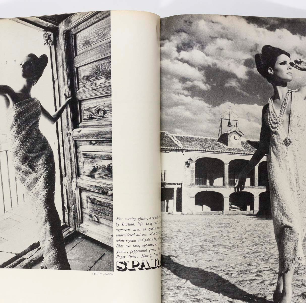 NORMAN PARKINSON Helmut Newton YSL Veruschka  VOGUE September 1965 60th birthday