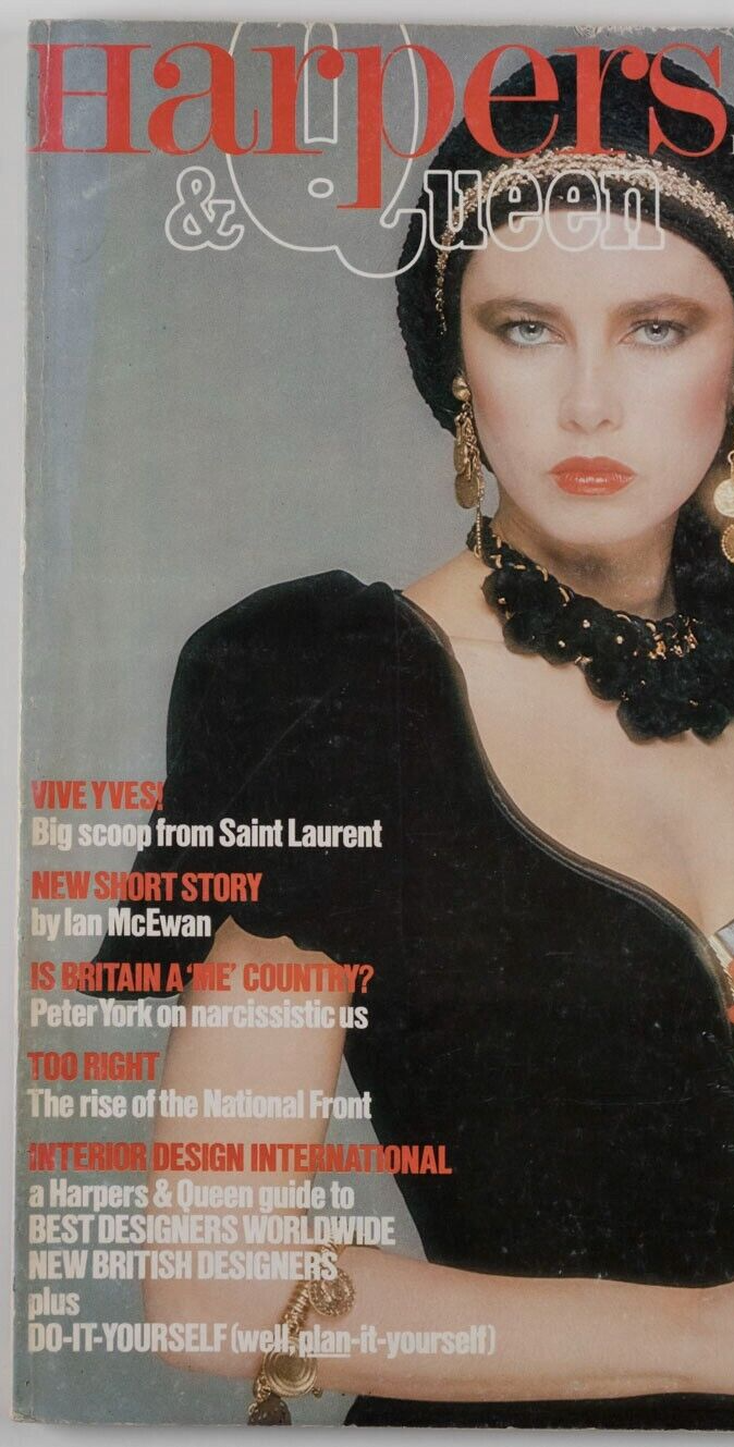 Dayle Haddon YSL Jerry Hall MARIE HELVIN Sayoko Yamaguchi DIY Harpers & Queen UK