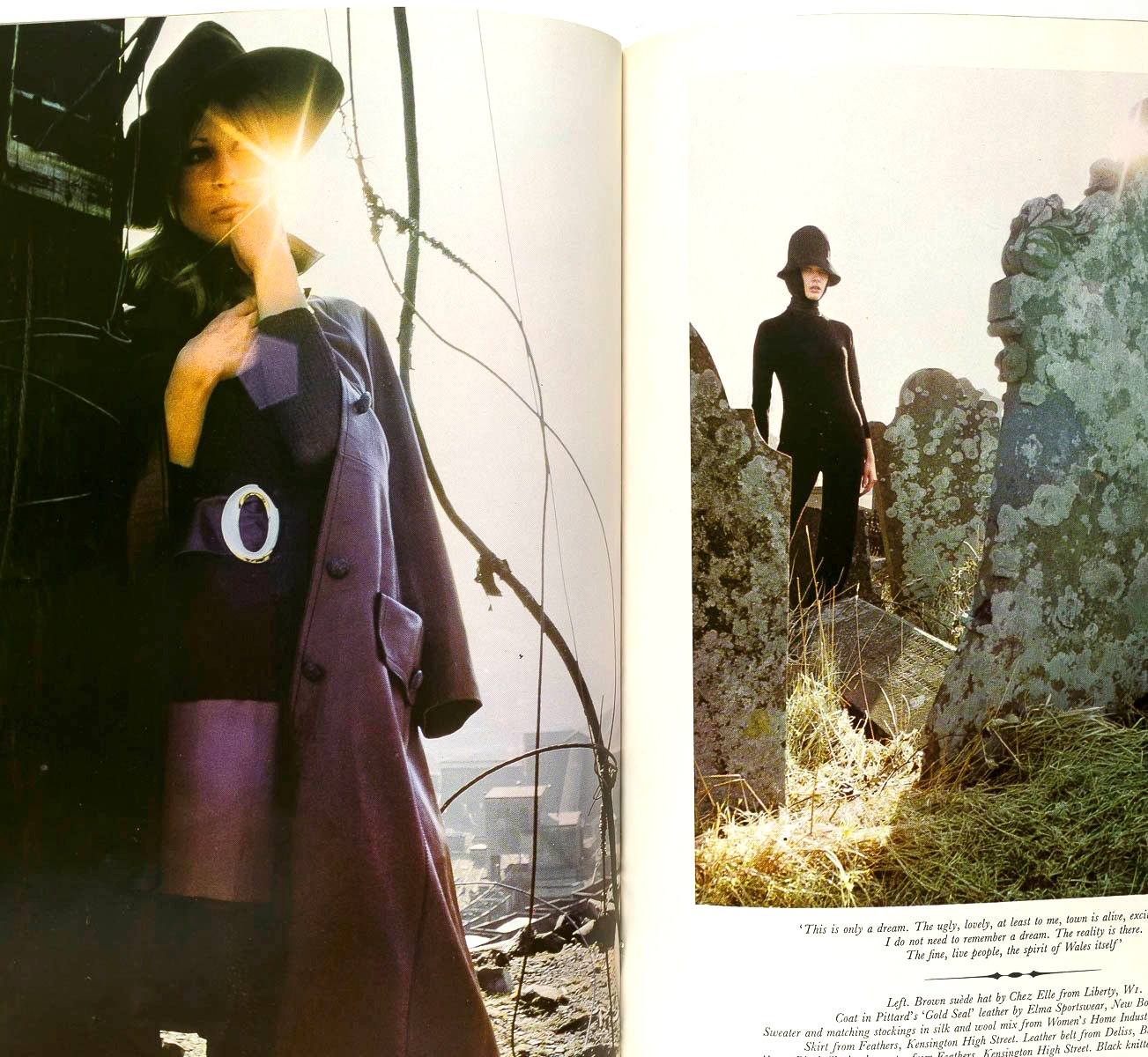 SARAH MOON HARRI PECCINOTTI Peter Blake SUE LLOYD Harper's Bazaar May 1969