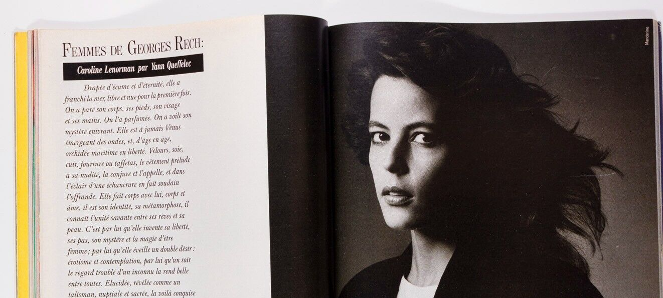 Patricia Ryckeghem ANTONIO LOPEZ Helmut Newton CAROLINE LENORMAN Elle March 1984