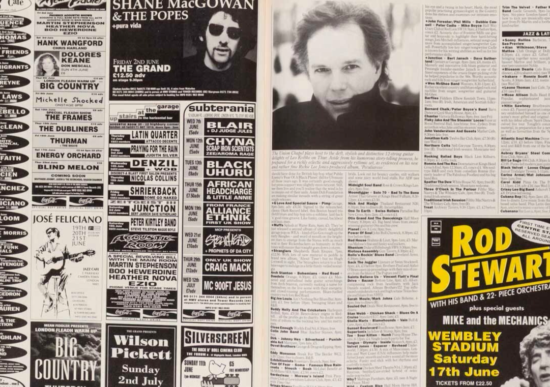 Greta Scacchi VANESSA REDGRAVE Rosie Perez TIME OUT magazine London DAVID EDGAR