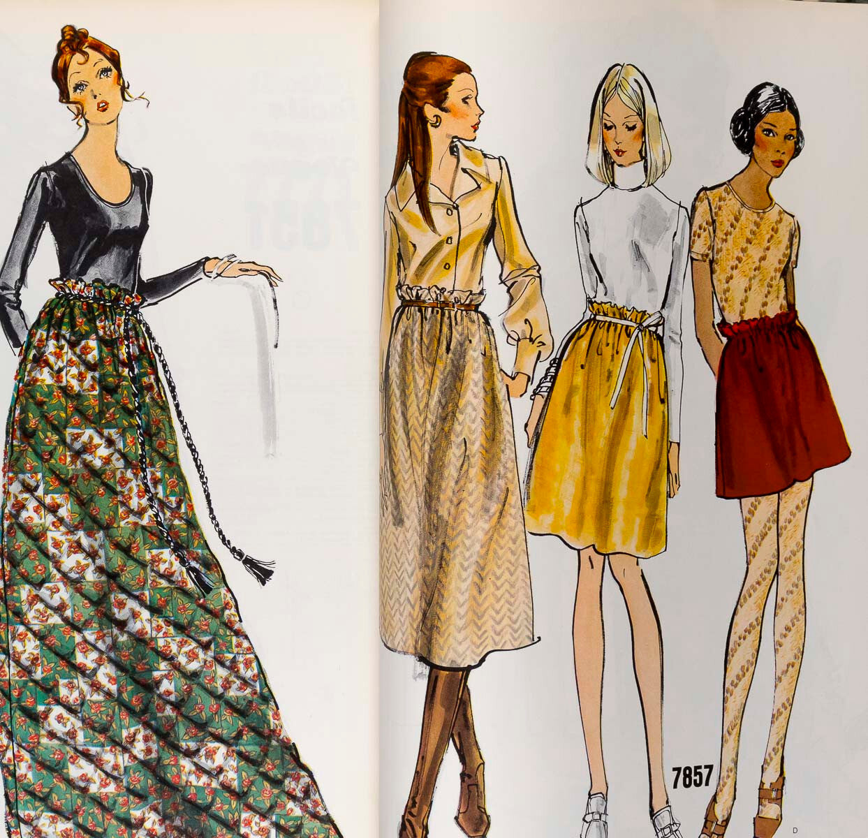 French VOGUE PATTERN RETAIL BOOK Valentino EMANUEL UNGARO Lanvin YSL Winter 1970