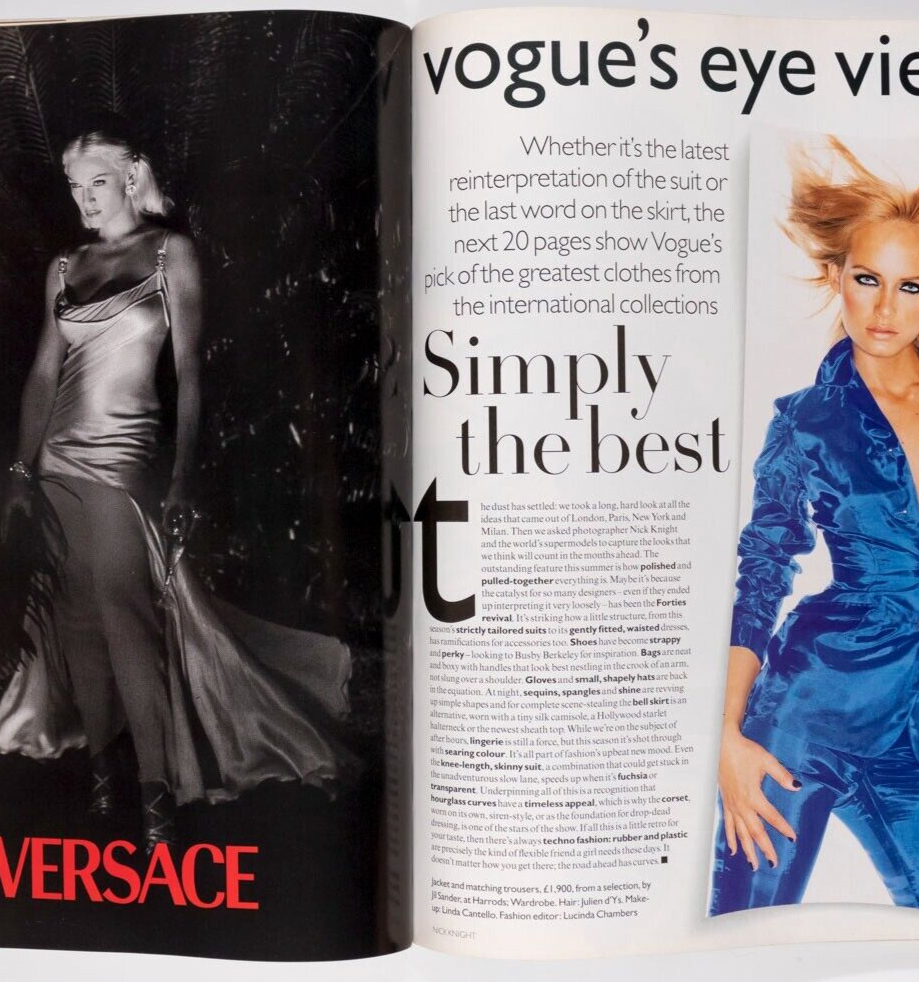 Amber Valletta MADONNA x VERSACE Bridget Hall KATE MOSS Linda Evangelista VOGUE