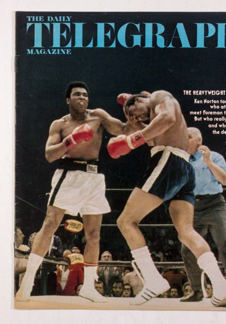 Muhammad Ali GEORGE FOREMAN Marquis de Sade TED WILLIS peers TELEGRAPH magazine