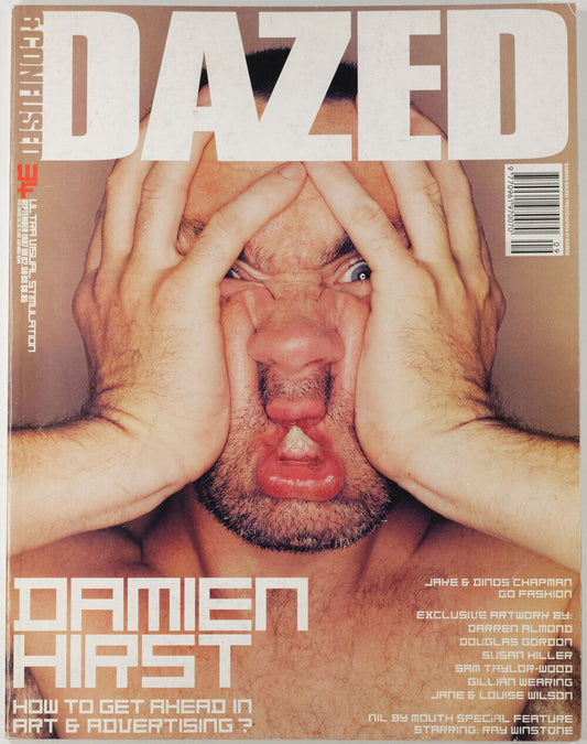 DAMIEN HIRST Chapman Bros SUSAN HILLER Ray Winstone DAZED & CONFUSED magazine 34