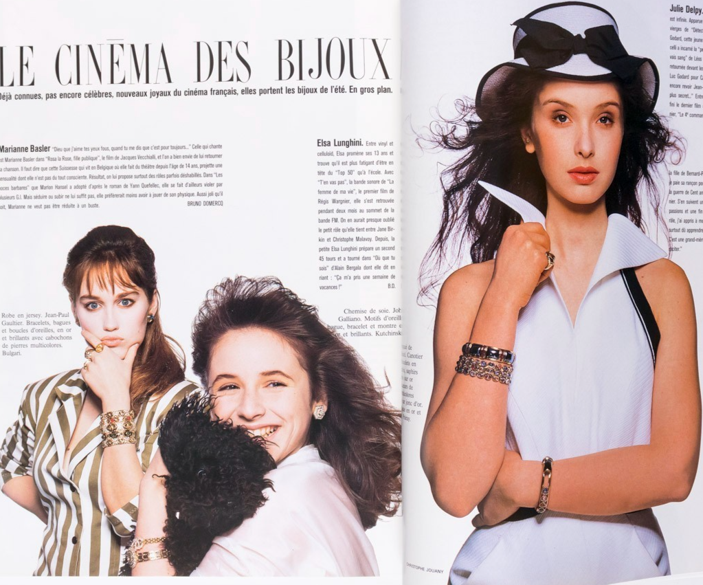 Kim Basinger GUY BOURDIN Kristen McMenamy PARIS VOGUE May 1987 Julie Delpy 676
