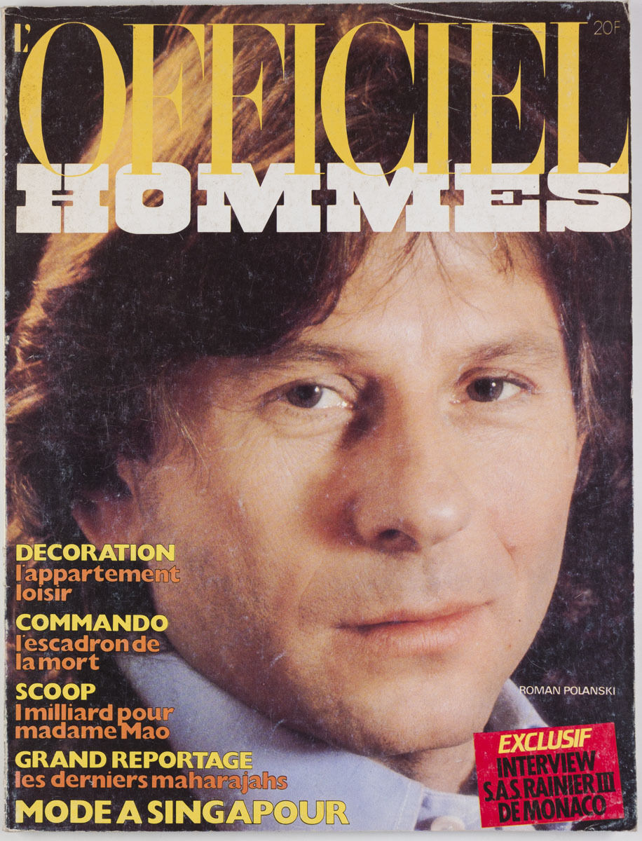 ROMAN POLANSKI L’Officiel Hommes Paris R MELLOUL-SYGMA vtg Mens Fashion Magazine